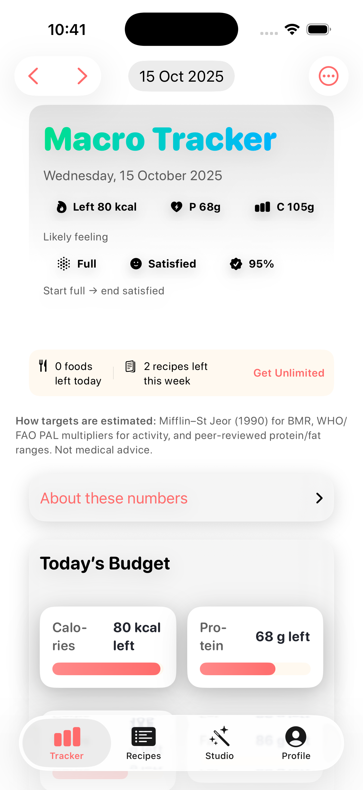 Macroo dashboard screenshot